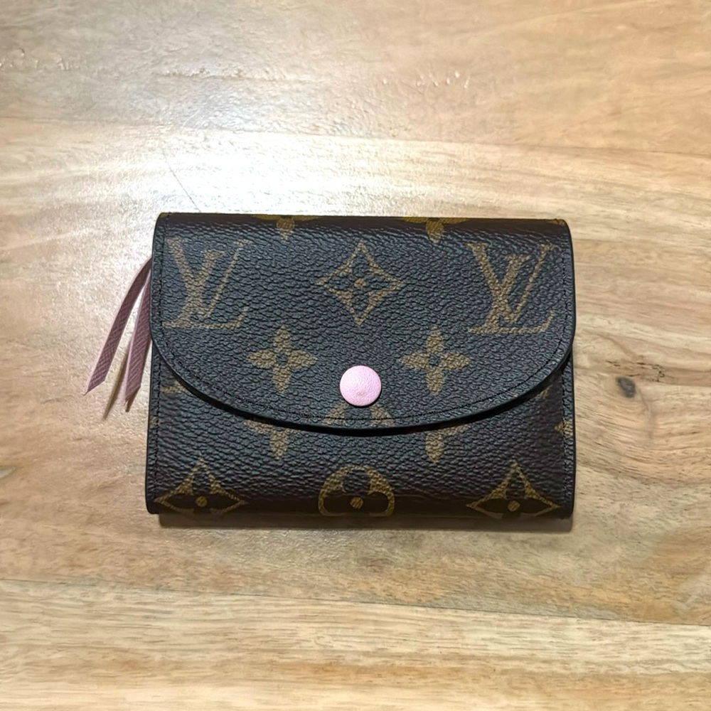 Authentic Louis Vuitton Rosalie Coin Purse in Rose Ballerine